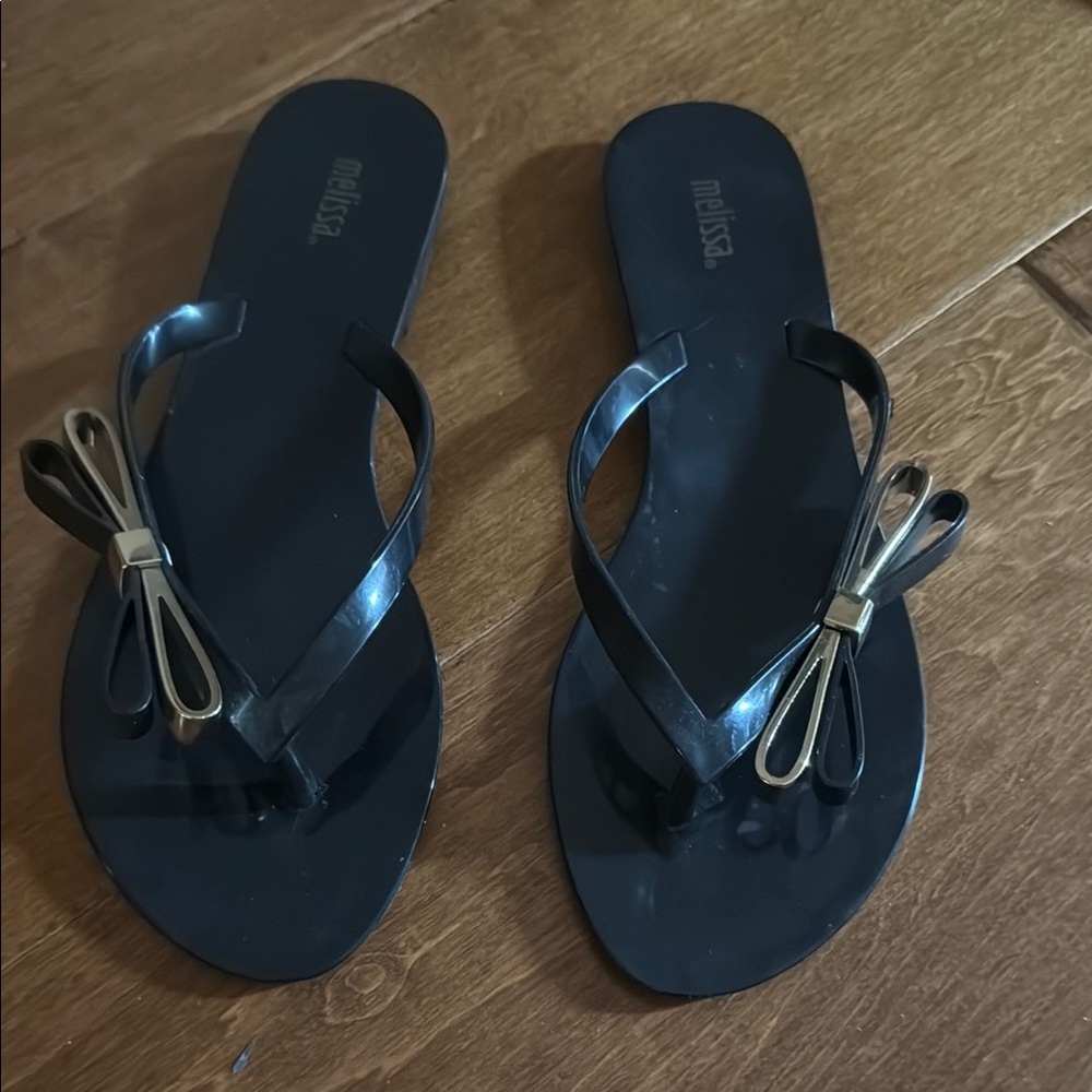 Melissa Black Bow Women's Sandals